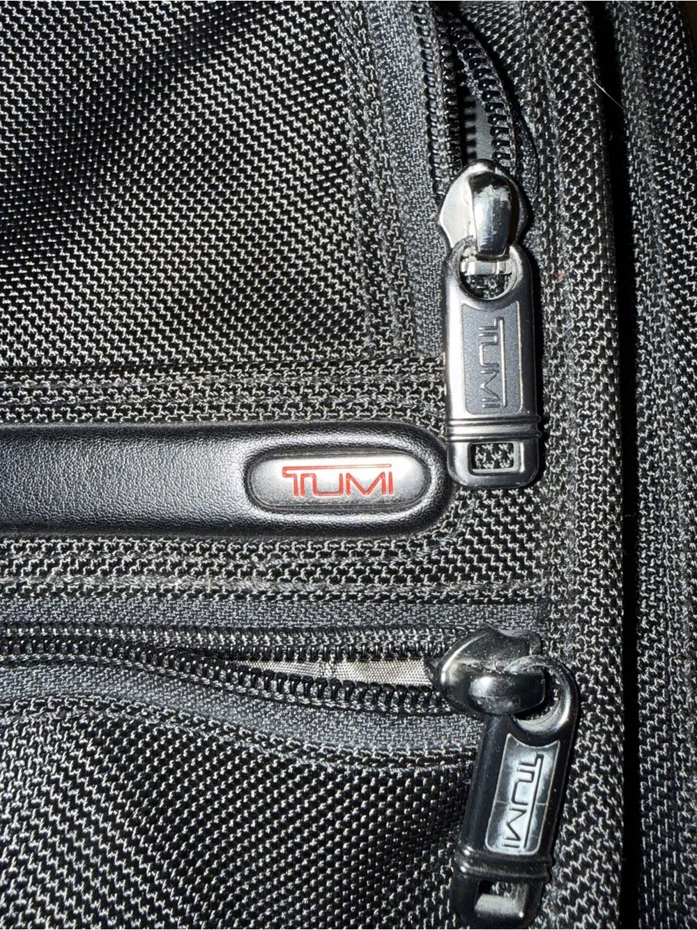 TUMI Black Ballistic Nylon Expandable Laptop Briefcase Business Travel Bag